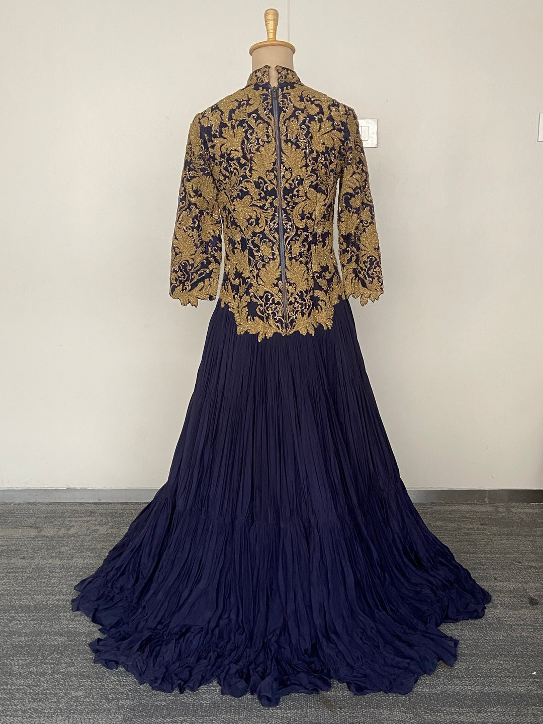 Shantanu & Nikhil Blue Embroidered Gown