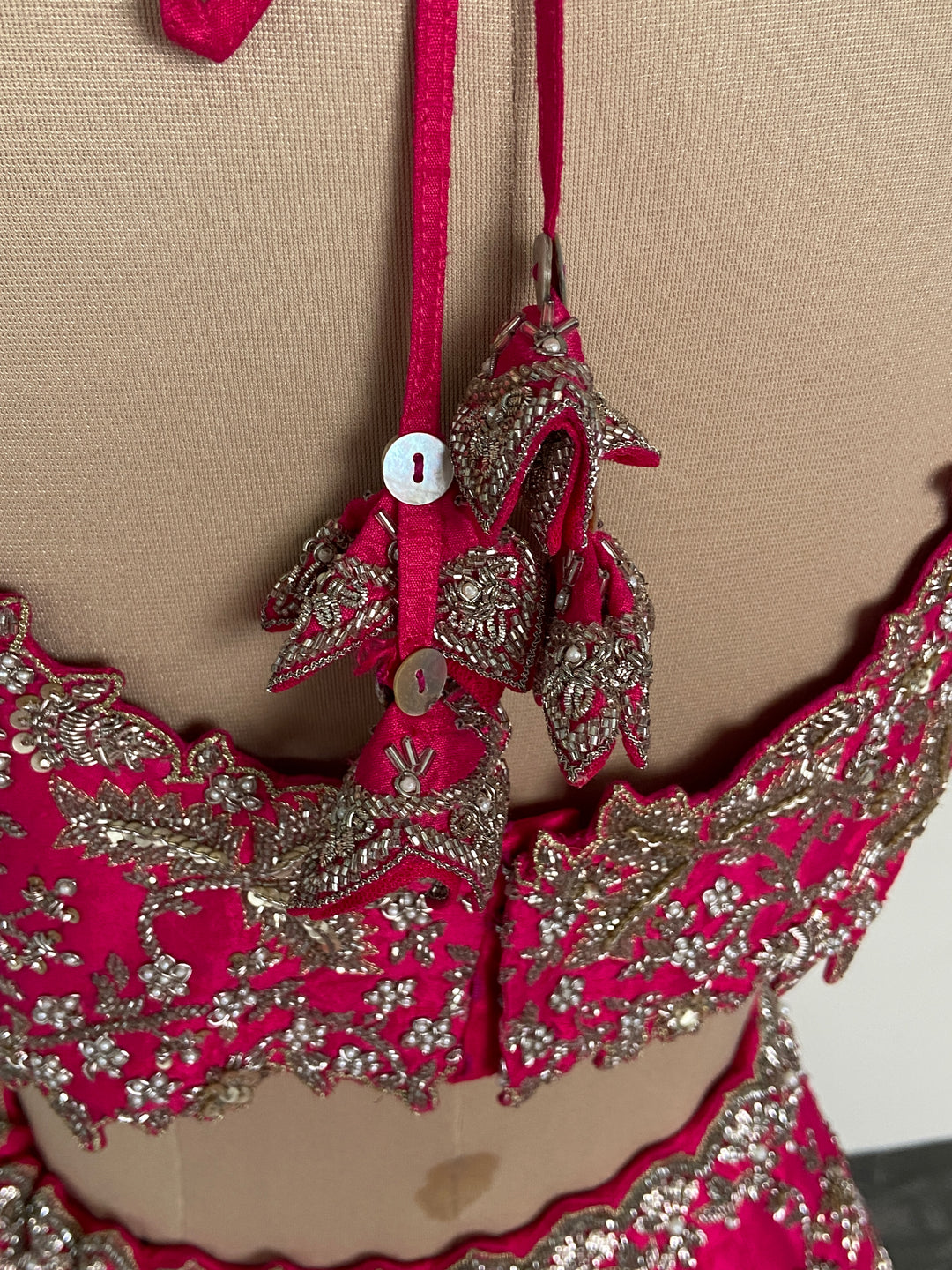 Anushree Reddy Fuchsia Pink Embellished Bridal Lehenga Set