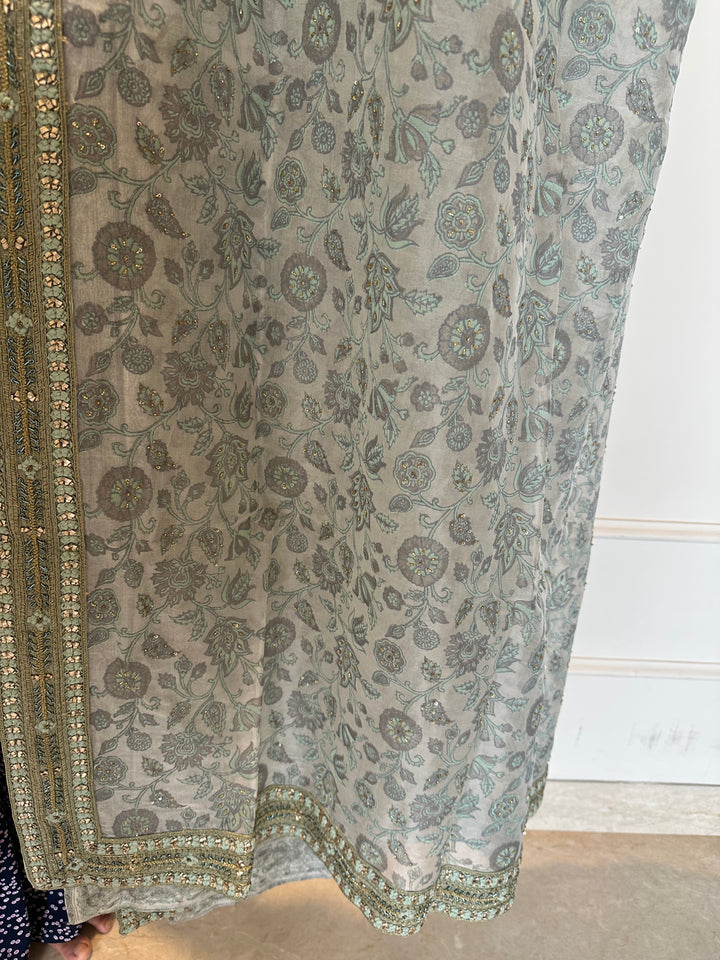 Shantanu & Nikhil Mint Green Embroidered Lehenga Set