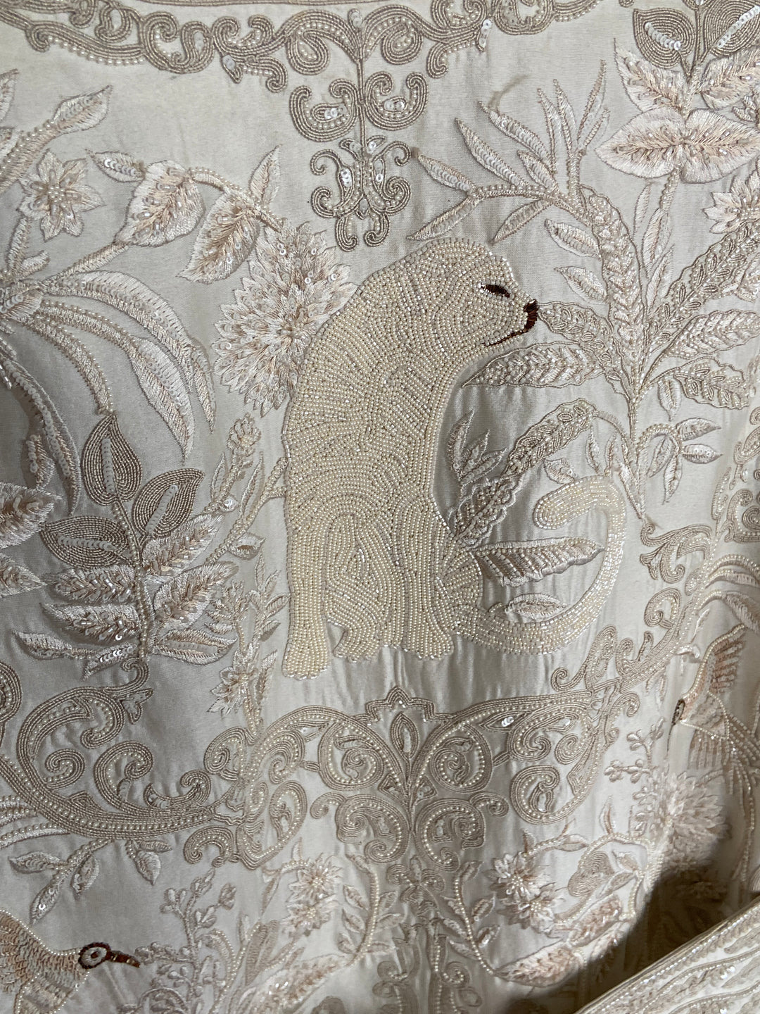 Rohit Bal Ivory Embroidered Sherwani with Waist Belt