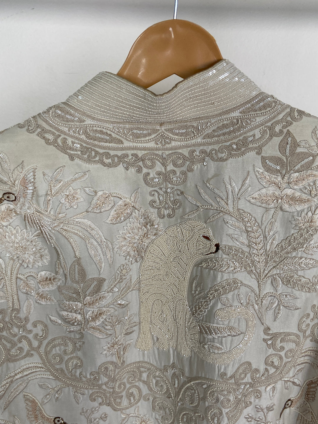 Rohit Bal Ivory Embroidered Sherwani with Waist Belt