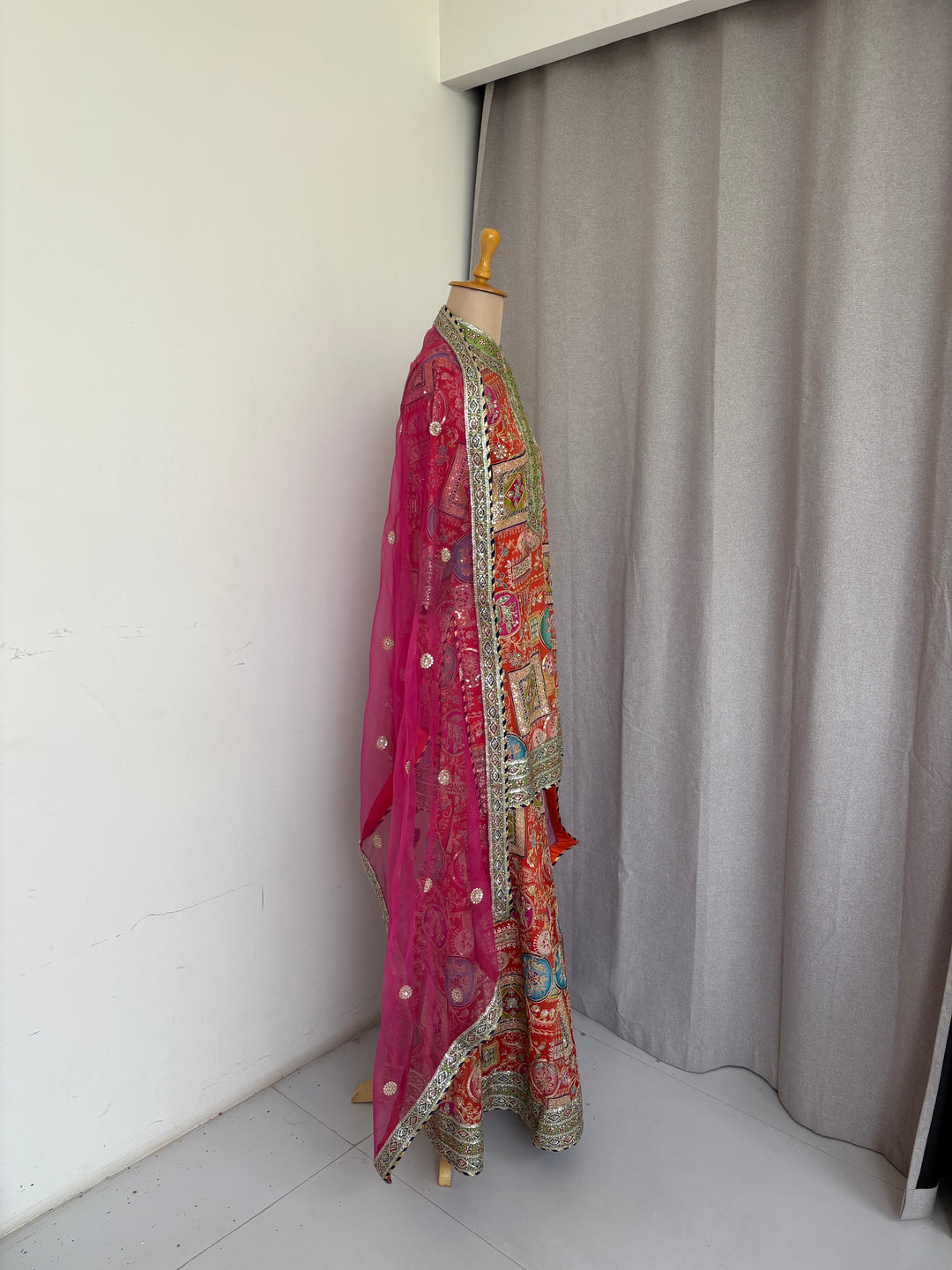 Dabiri Embroidered Gharara Set