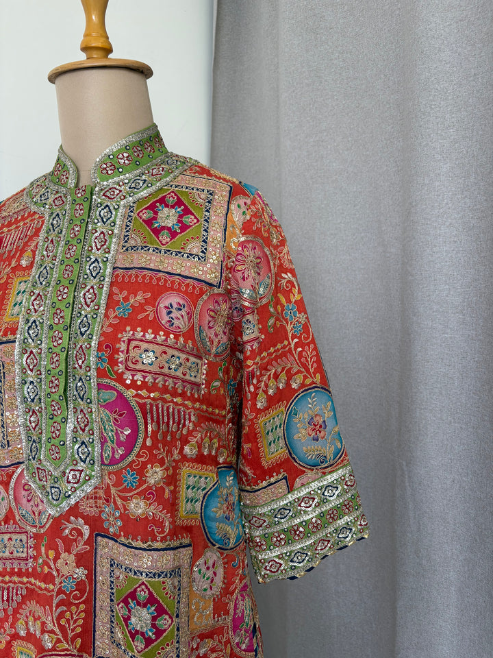 Dabiri Embroidered Gharara Set