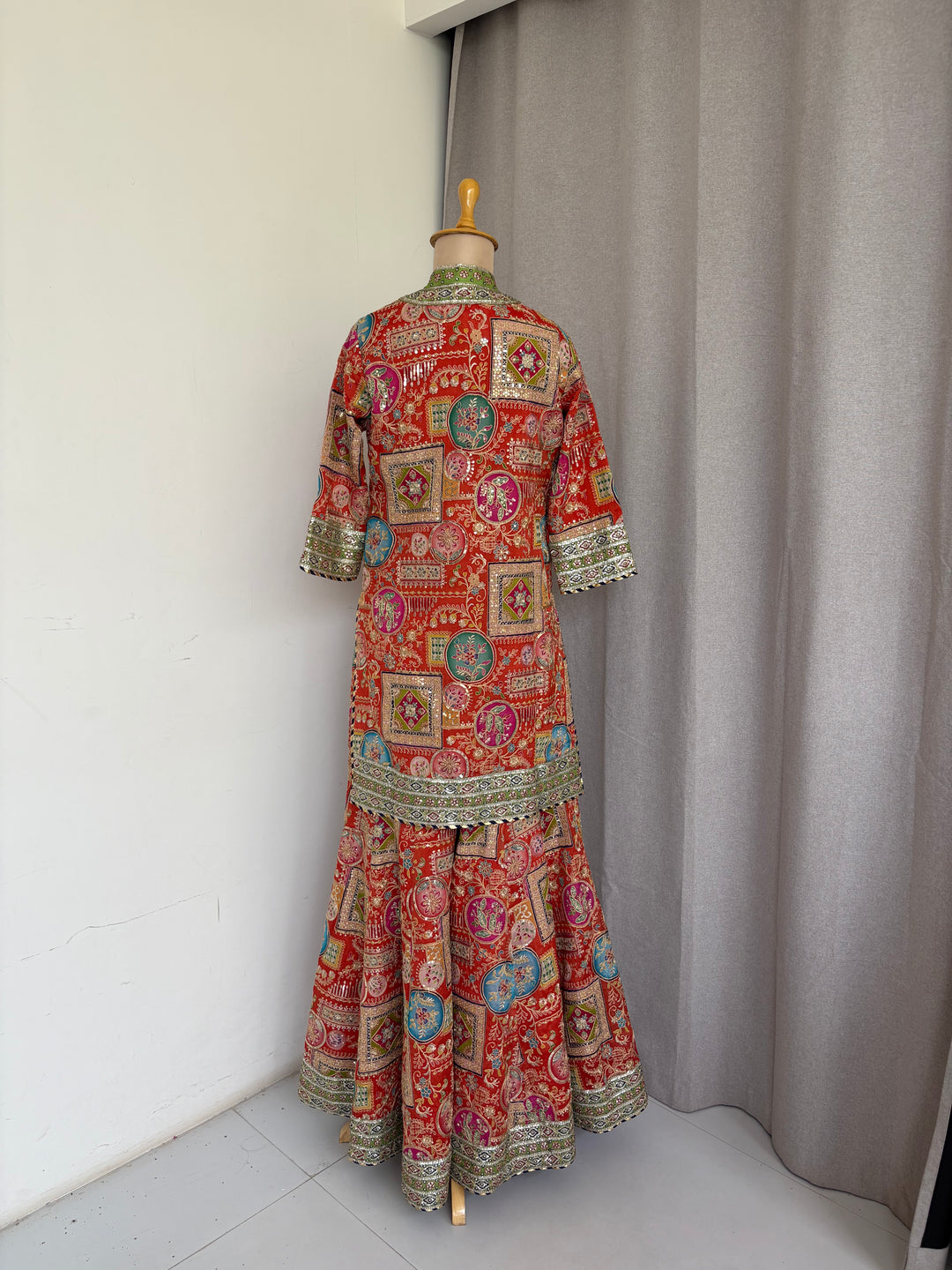 Dabiri Embroidered Gharara Set