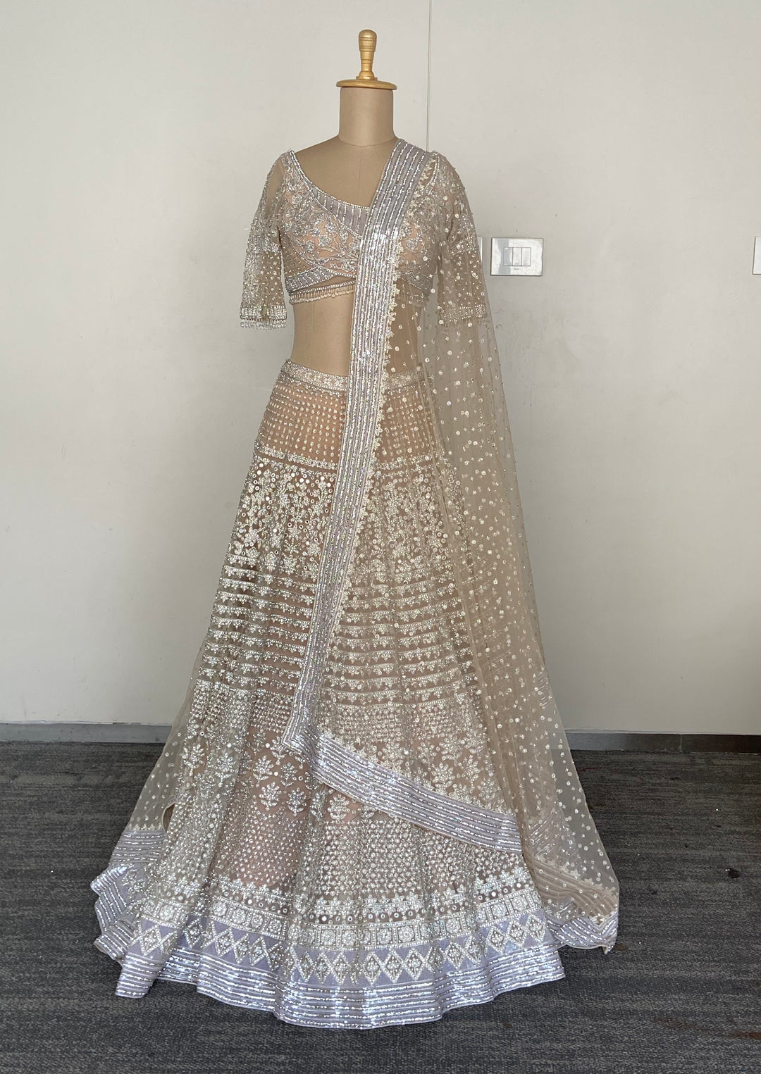 Falguni Shane Peacock Embellished Lehenga Set