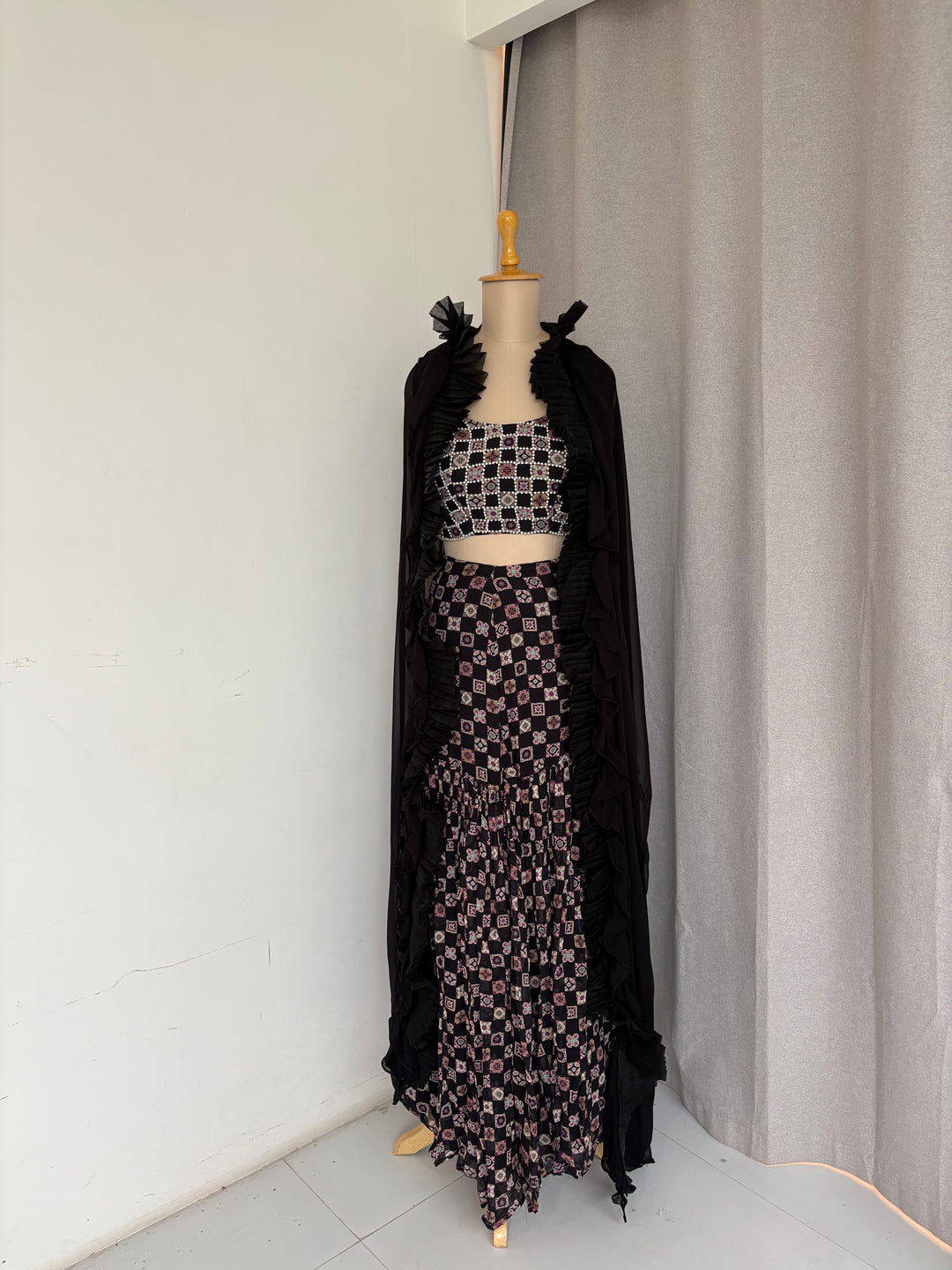 Ridhima Bhasin Printed Cape Gharara Set
