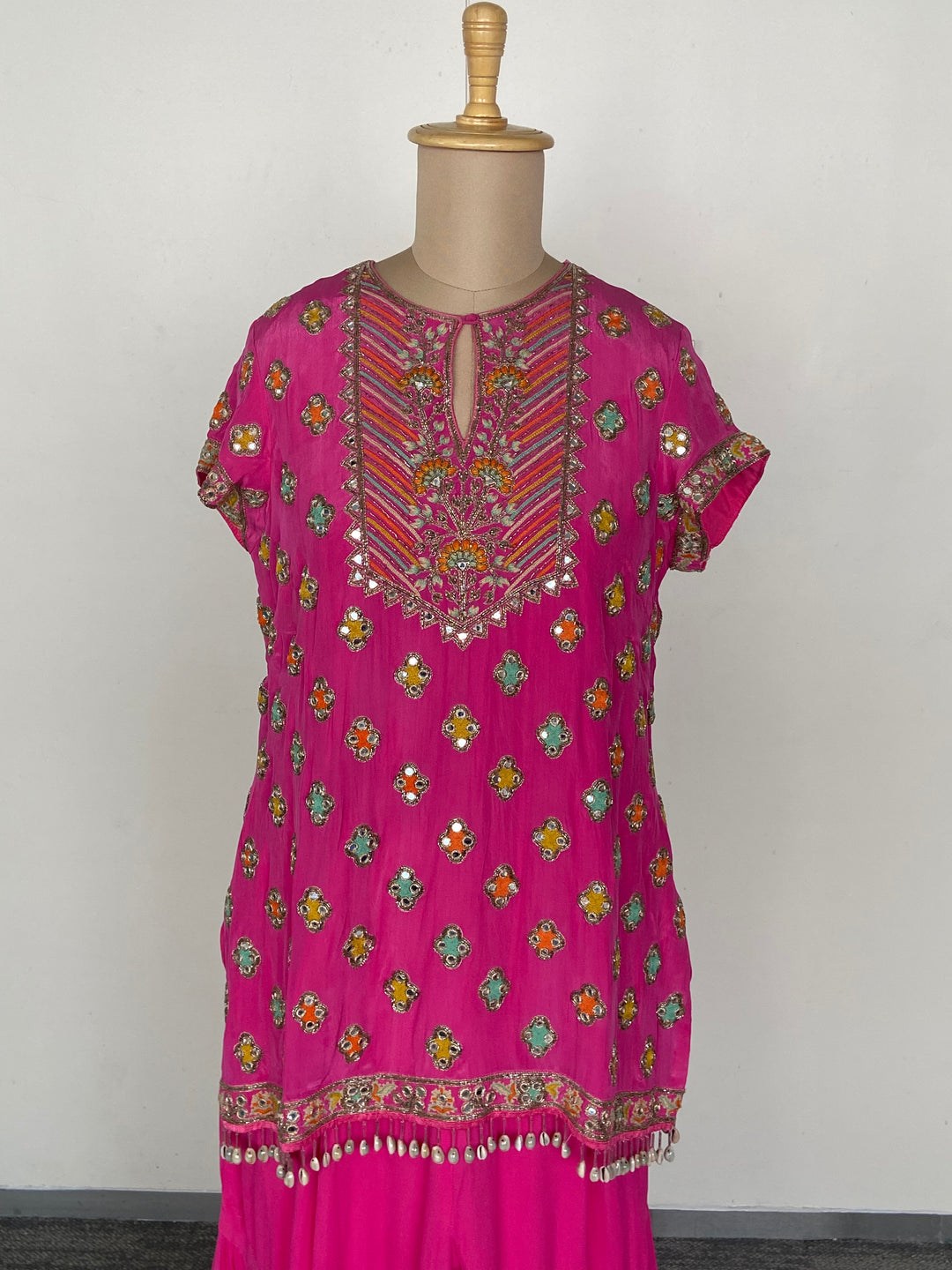 Arpita Mehta Pink Embellished Sharara Set