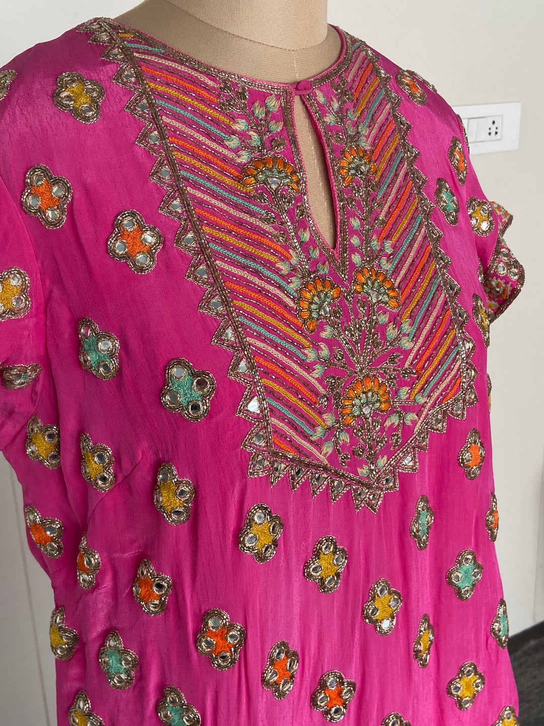 Arpita Mehta Pink Embellished Sharara Set