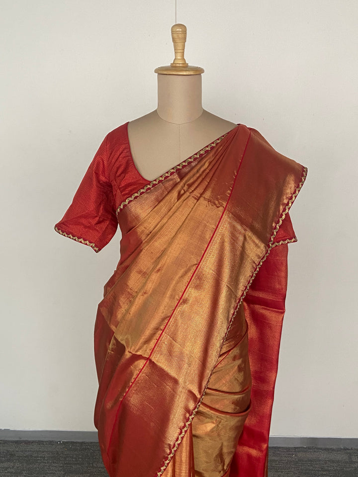 Sabyasachi Silk Saree Set with Dupatta
