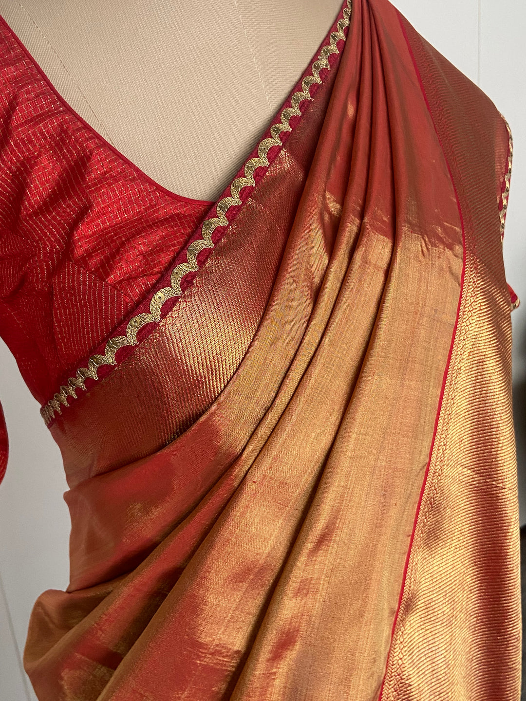 Sabyasachi Silk Saree Set with Dupatta