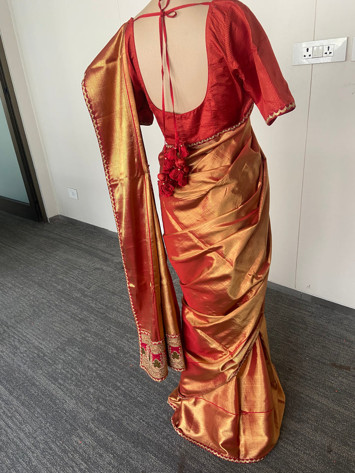 Sabyasachi Silk Saree Set with Dupatta