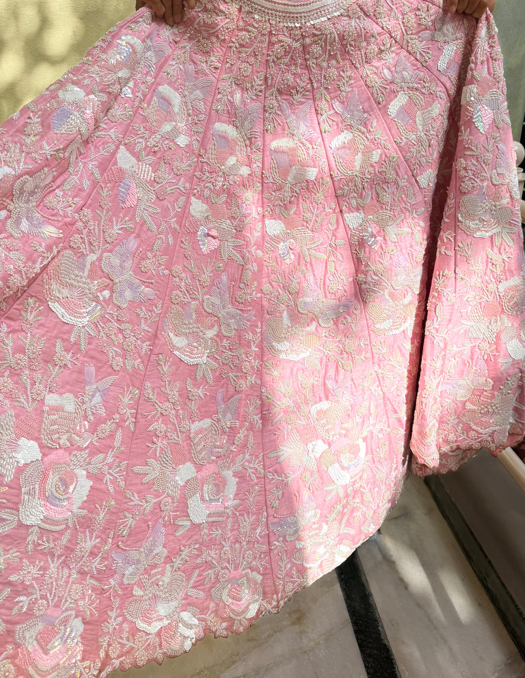 Rianta’s Blush Pink Embroidered Lehenga
