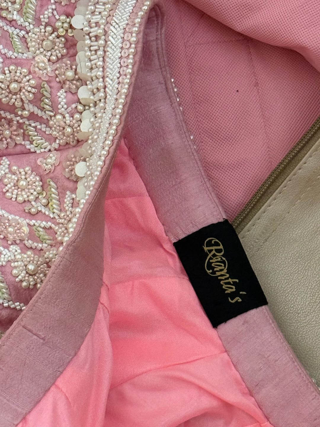 Rianta’s Blush Pink Embroidered Lehenga