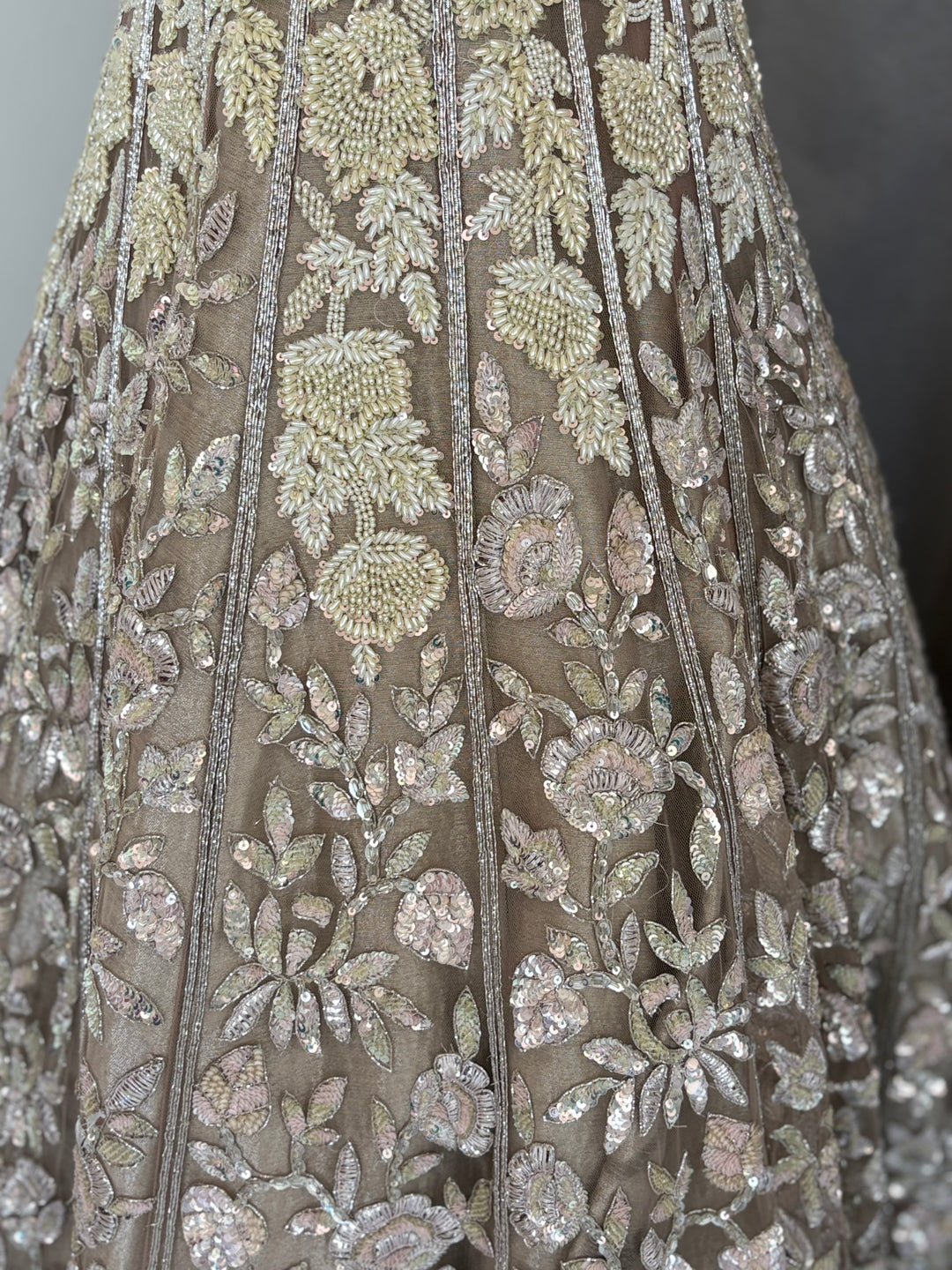 Manish Malhotra Champagne Embellished Lehenga Set