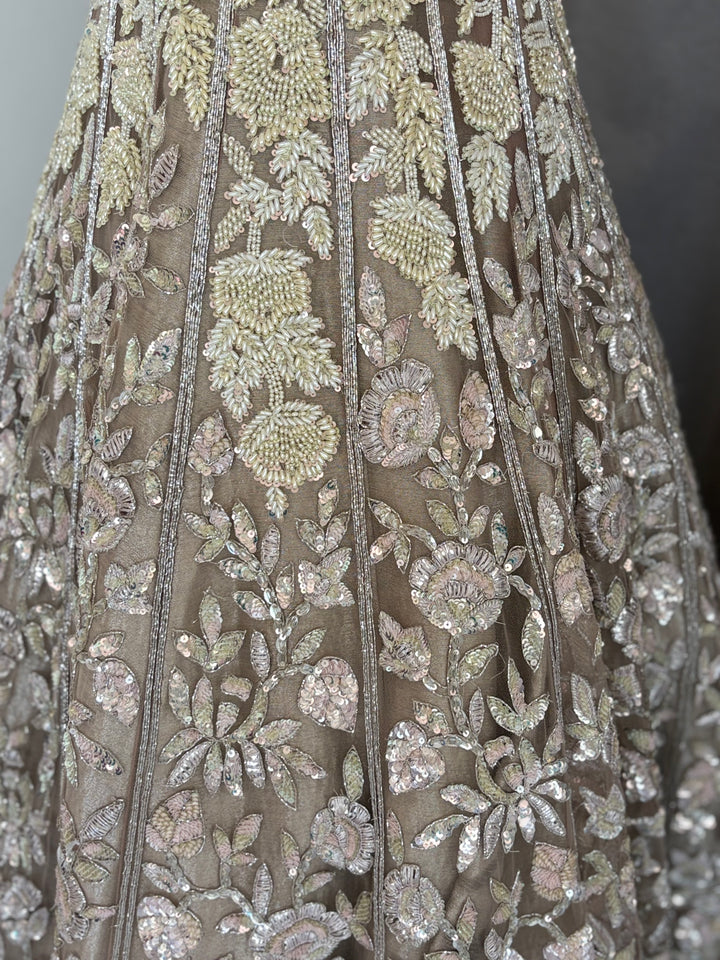 Manish Malhotra Champagne Embellished Lehenga Set