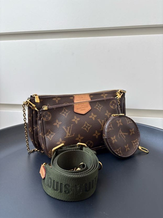 Louis Vuitton Multi Pochette Accessoires Monogram Canvas Crossbody Bag