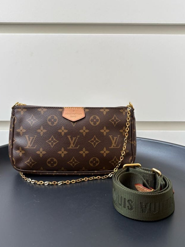 Louis Vuitton Multi Pochette Accessoires Monogram Canvas Crossbody Bag