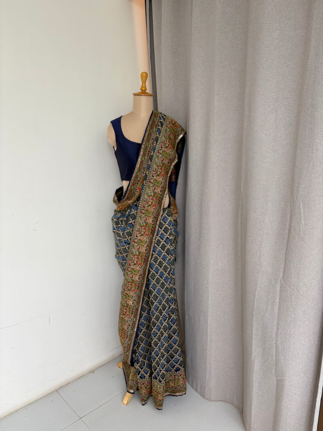 Manish Malhotra Blue Saree Set
