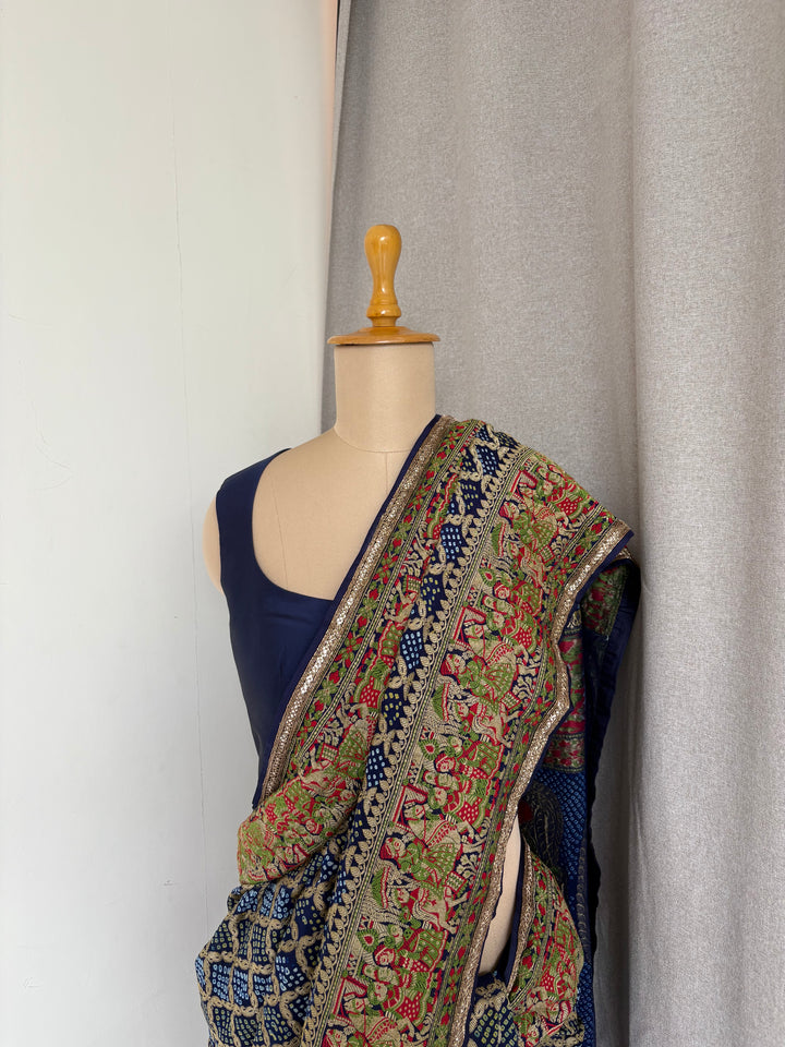 Manish Malhotra Blue Saree Set