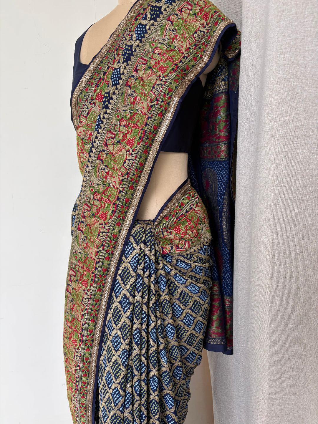 Manish Malhotra Blue Saree Set
