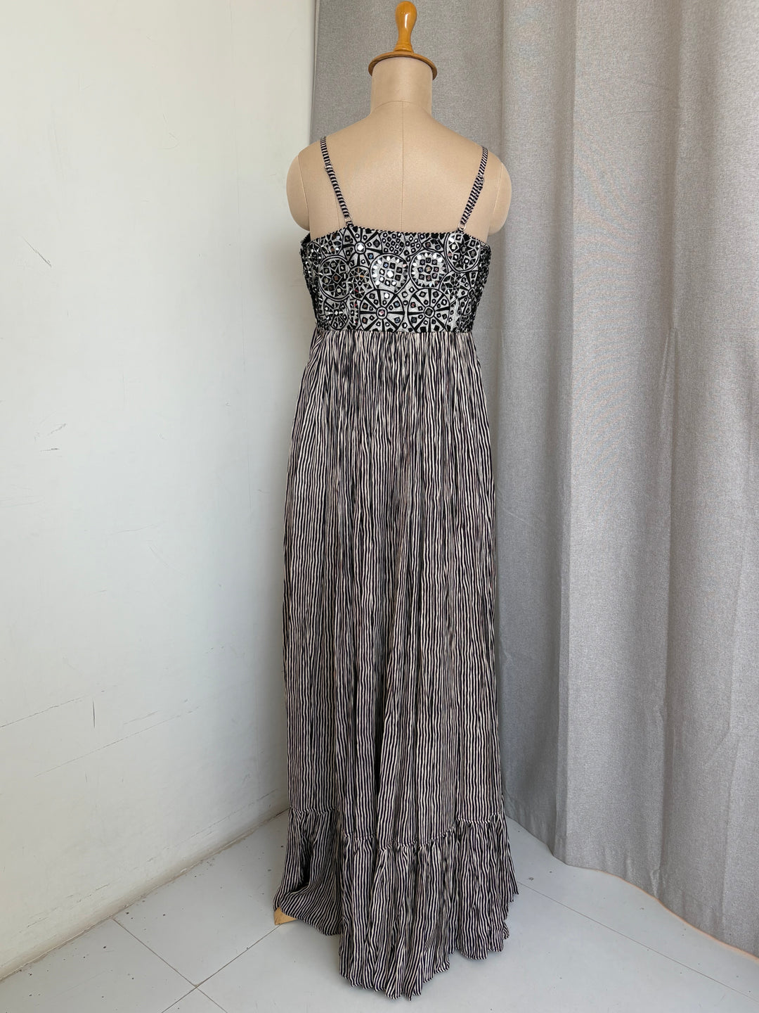 Punit Balana Black & White Printed Maxi Dress