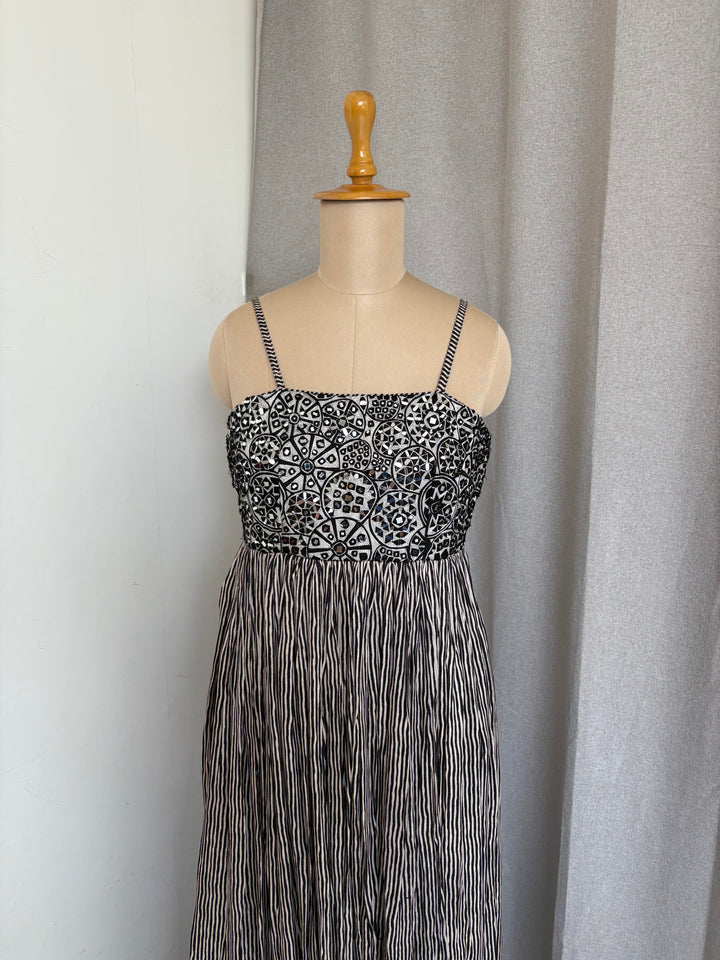 Punit Balana Black & White Printed Maxi Dress