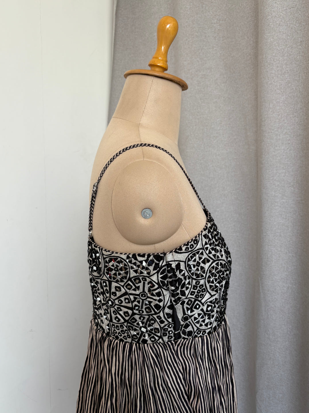 Punit Balana Black & White Printed Maxi Dress