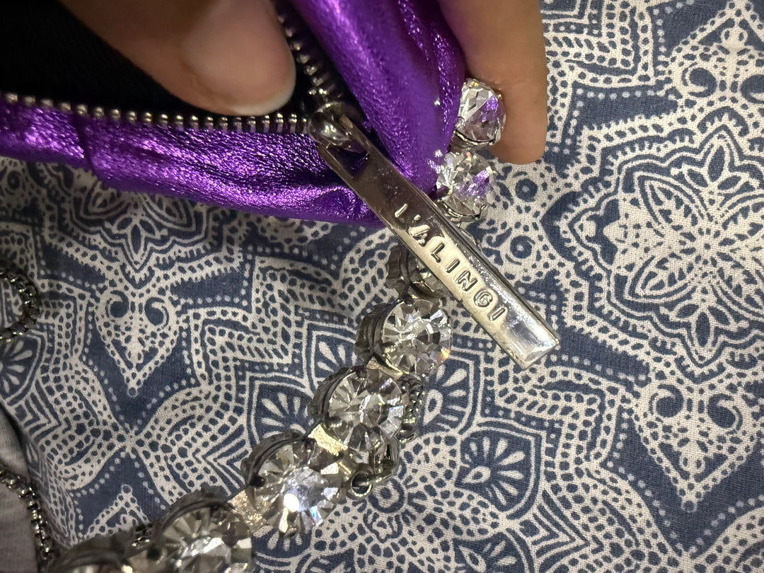 L'alingi Purple Micro Eternity Clutch
