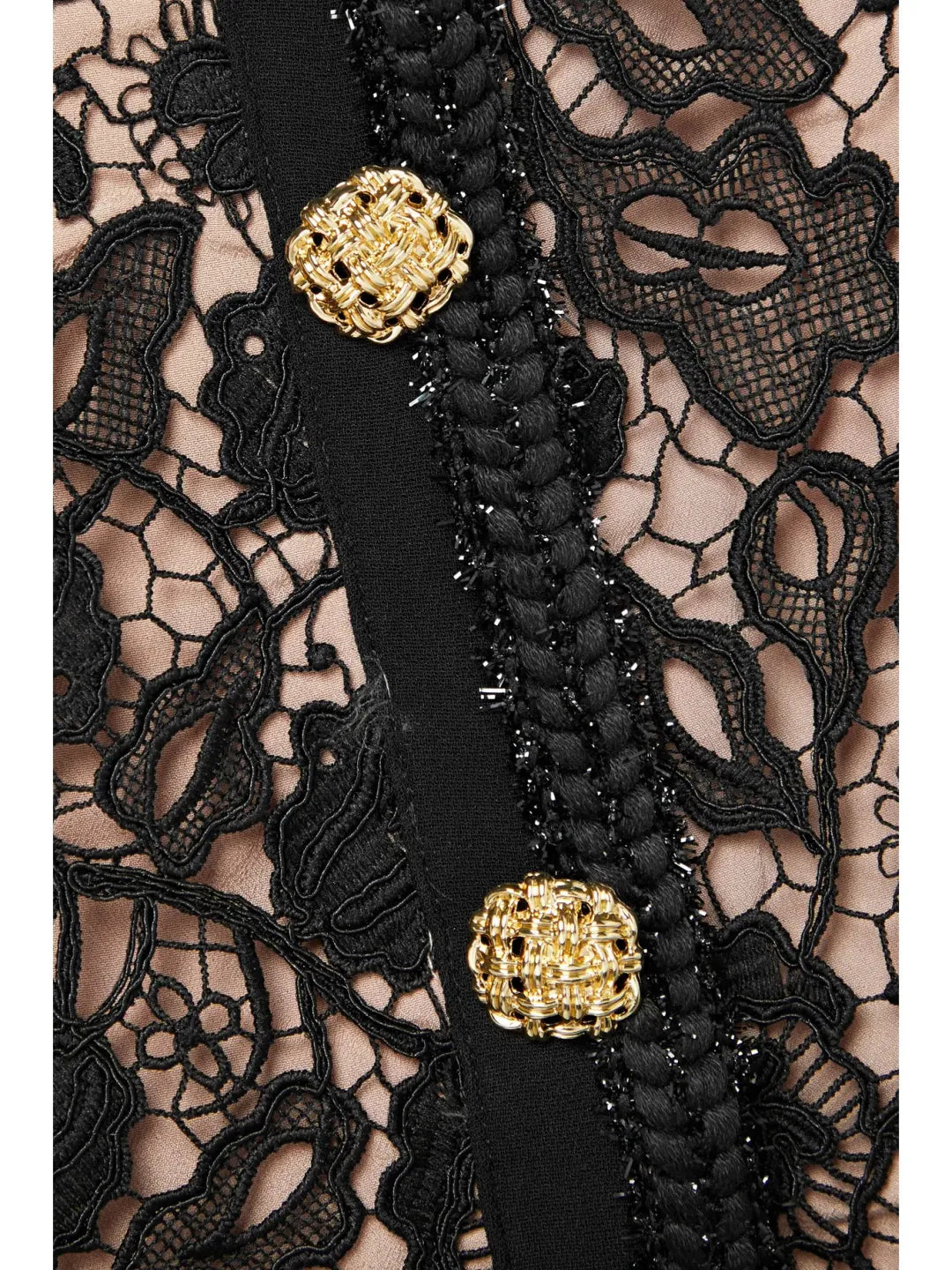 Self Portrait Guipure Lace Mini Dress