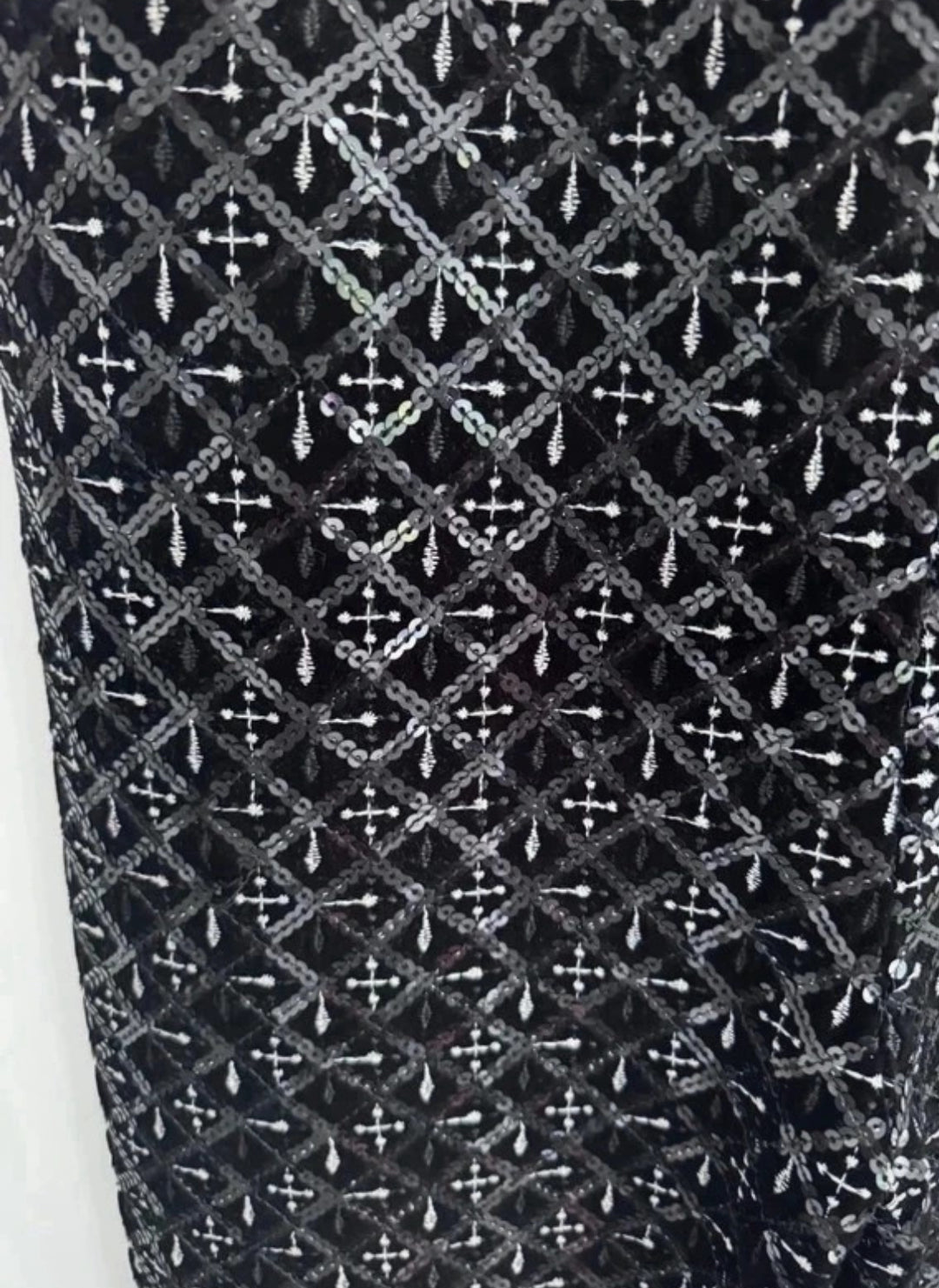 Nadine Merabi Hailey Black Embellished Jumpsuit
