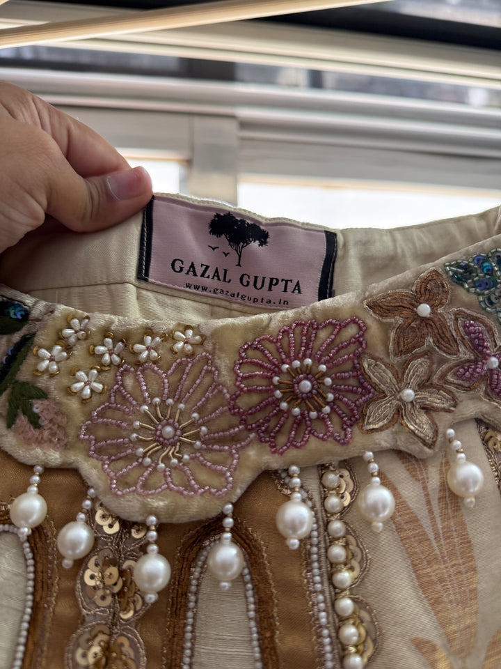 Gazal Gupta Floral Embroidered Lehenga Set
