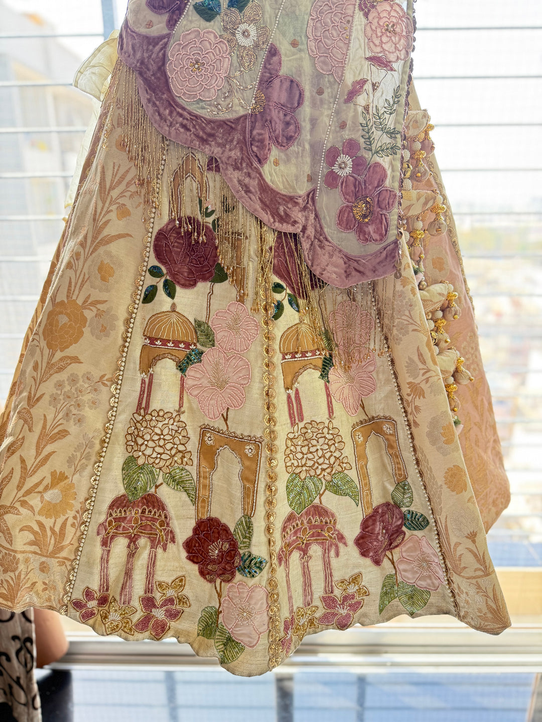 Gazal Gupta Floral Embroidered Lehenga Set