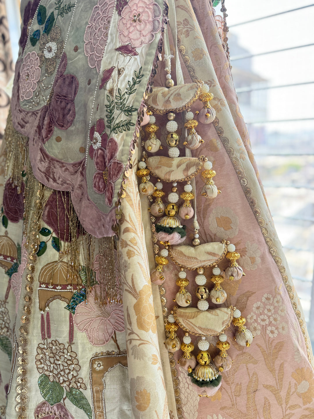 Gazal Gupta Floral Embroidered Lehenga Set