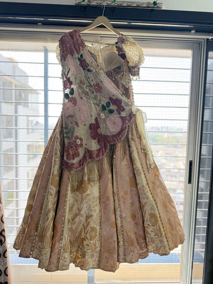 Gazal Gupta Floral Embroidered Lehenga Set