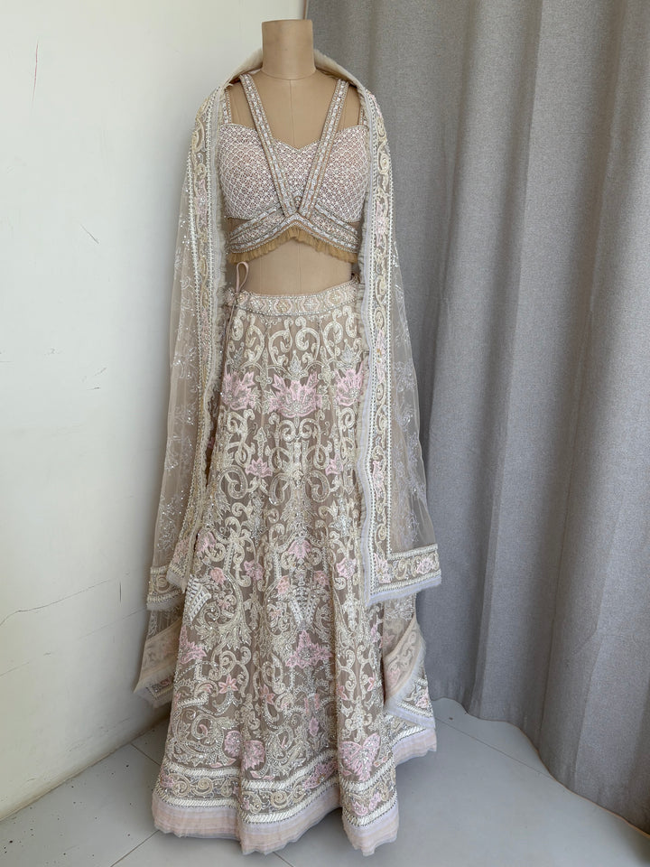 Abu Jani Sandeep Khosla Embroidered Lehenga Set