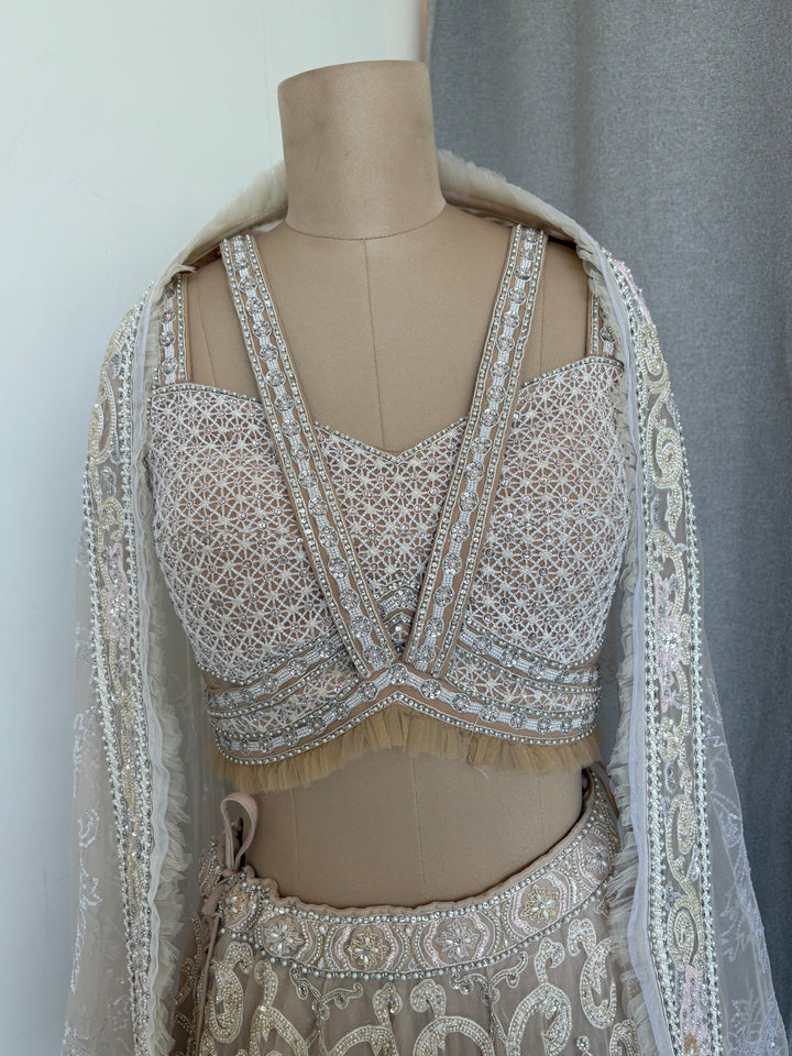 Abu Jani Sandeep Khosla Embroidered Lehenga Set