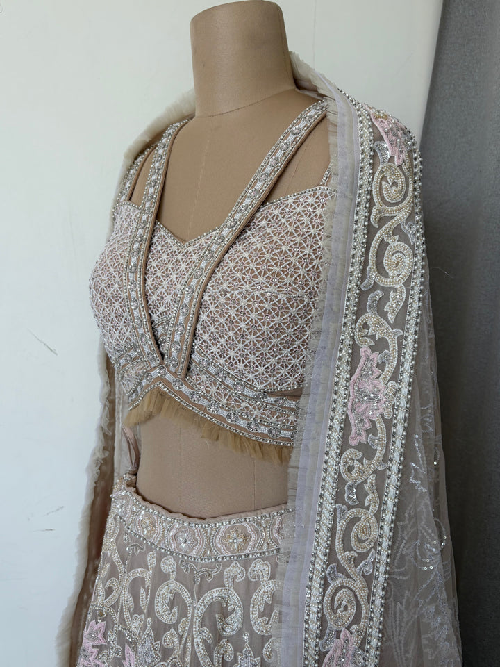 Abu Jani Sandeep Khosla Embroidered Lehenga Set
