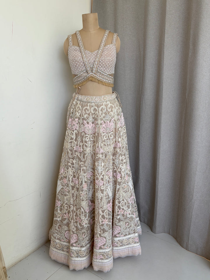 Abu Jani Sandeep Khosla Embroidered Lehenga Set