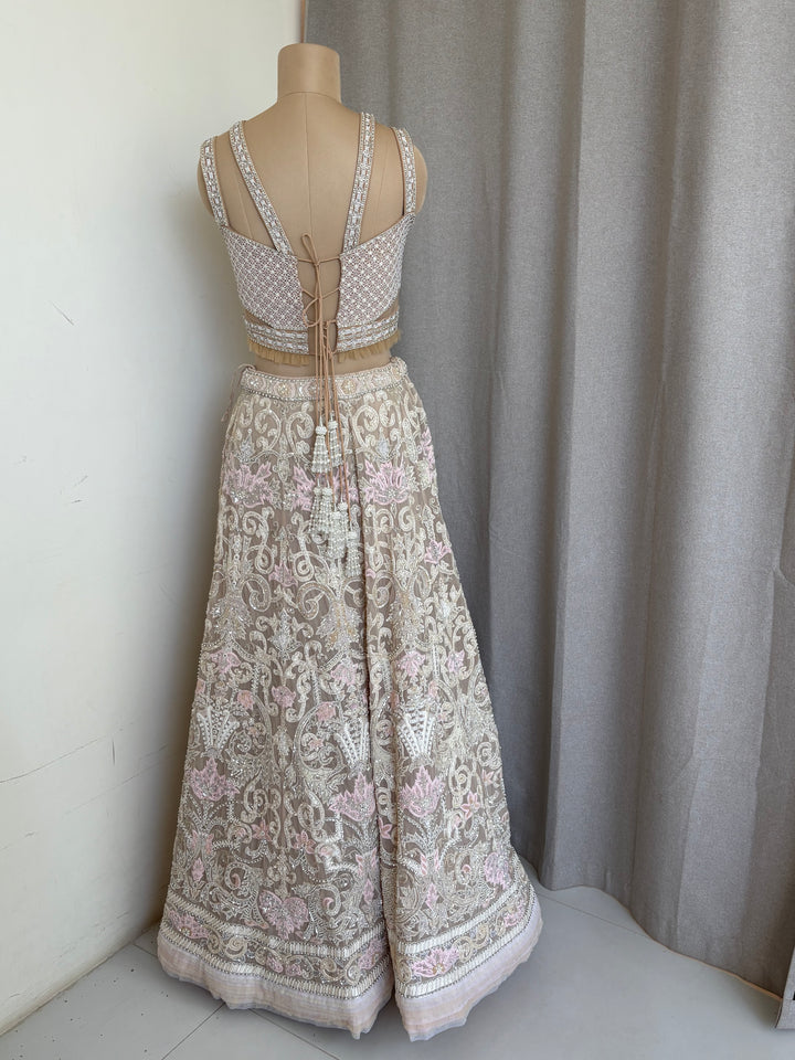 Abu Jani Sandeep Khosla Embroidered Lehenga Set