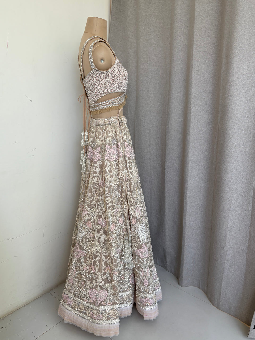 Abu Jani Sandeep Khosla Embroidered Lehenga Set