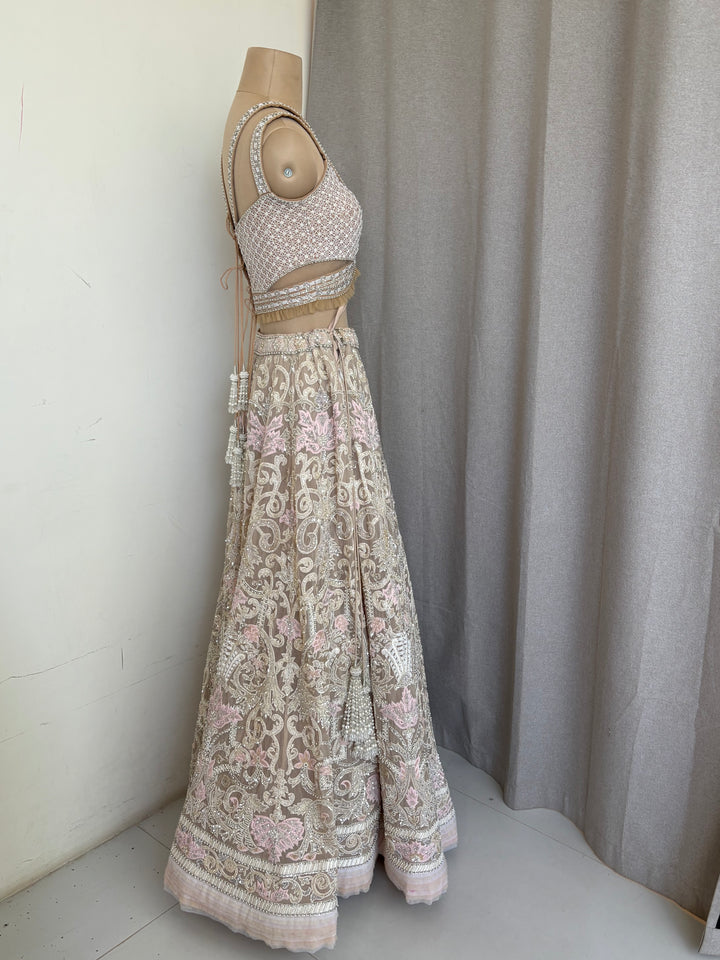 Abu Jani Sandeep Khosla Embroidered Lehenga Set
