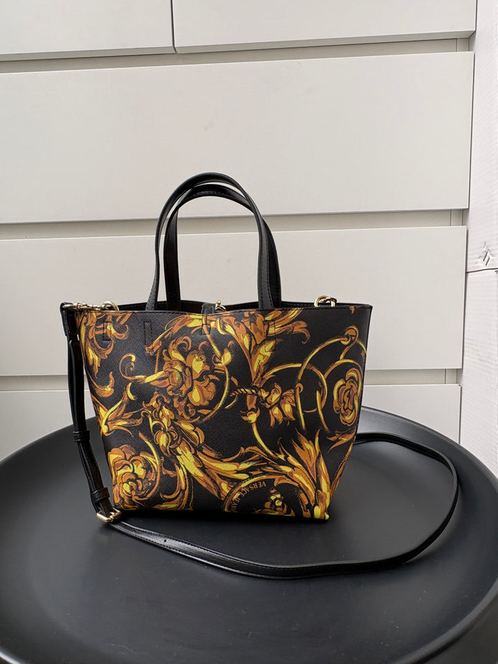 Versace Jeans Couture Baroque Print Tote Bag