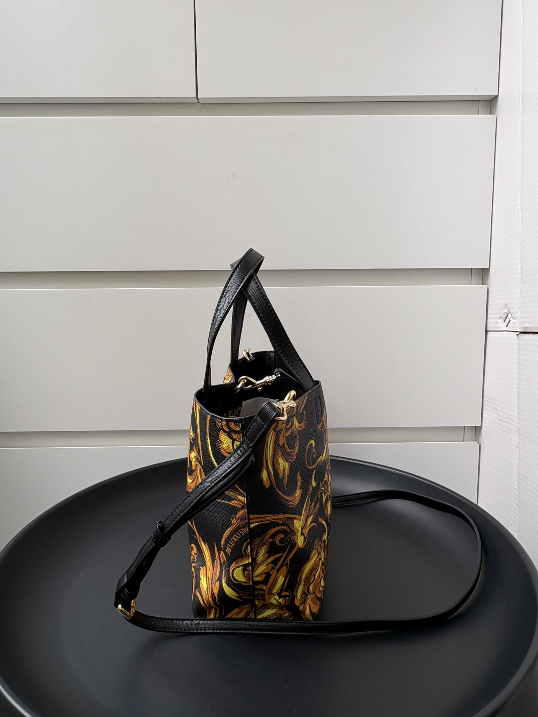 Versace Jeans Couture Baroque Print Tote Bag