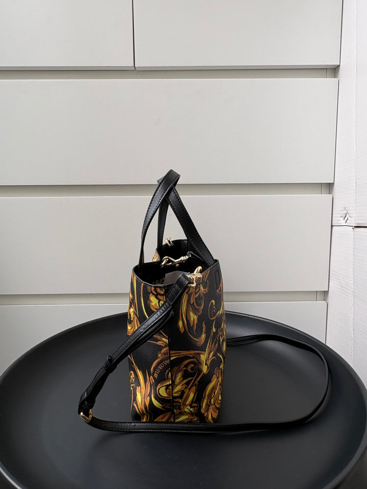 Versace Jeans Couture Baroque Print Tote Bag