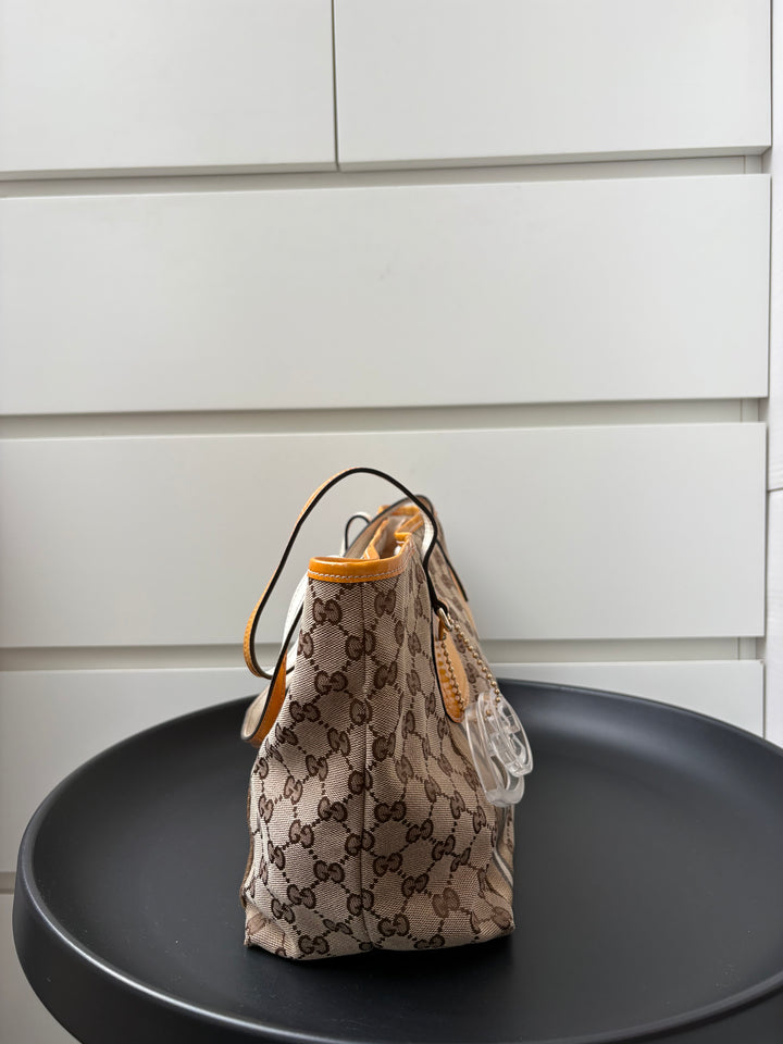 Gucci GG Canvas Canvas Web Jolie Tote