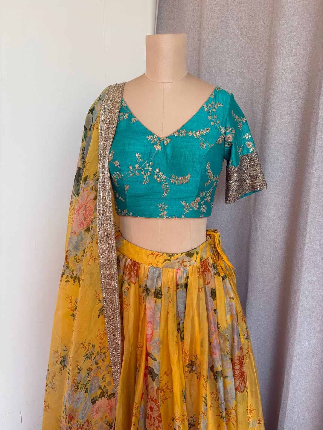 Sabyasachi Floral Printed Lehenga Set