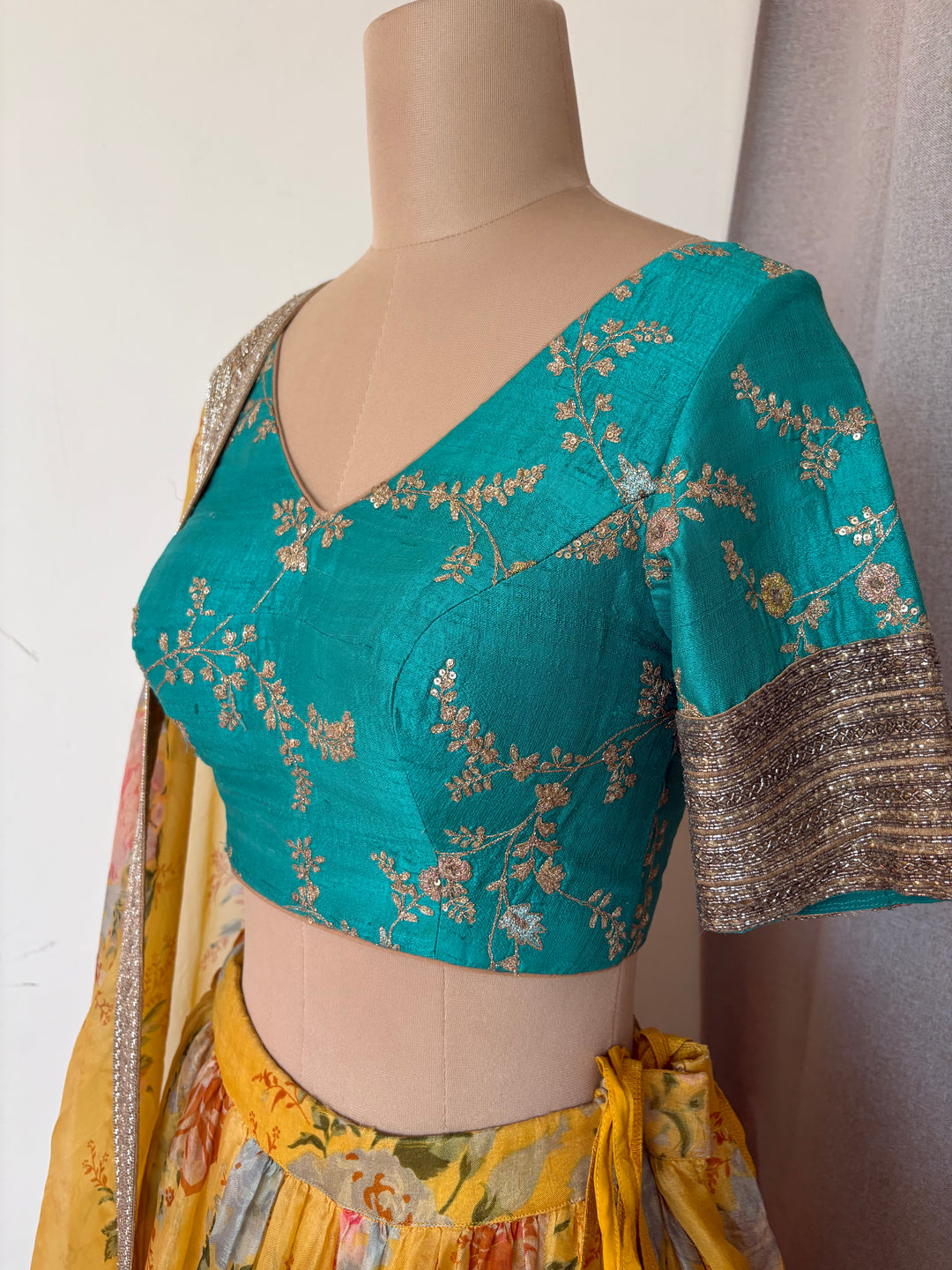 Sabyasachi Floral Printed Lehenga Set