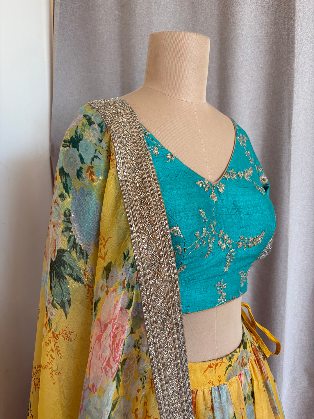 Sabyasachi Floral Printed Lehenga Set