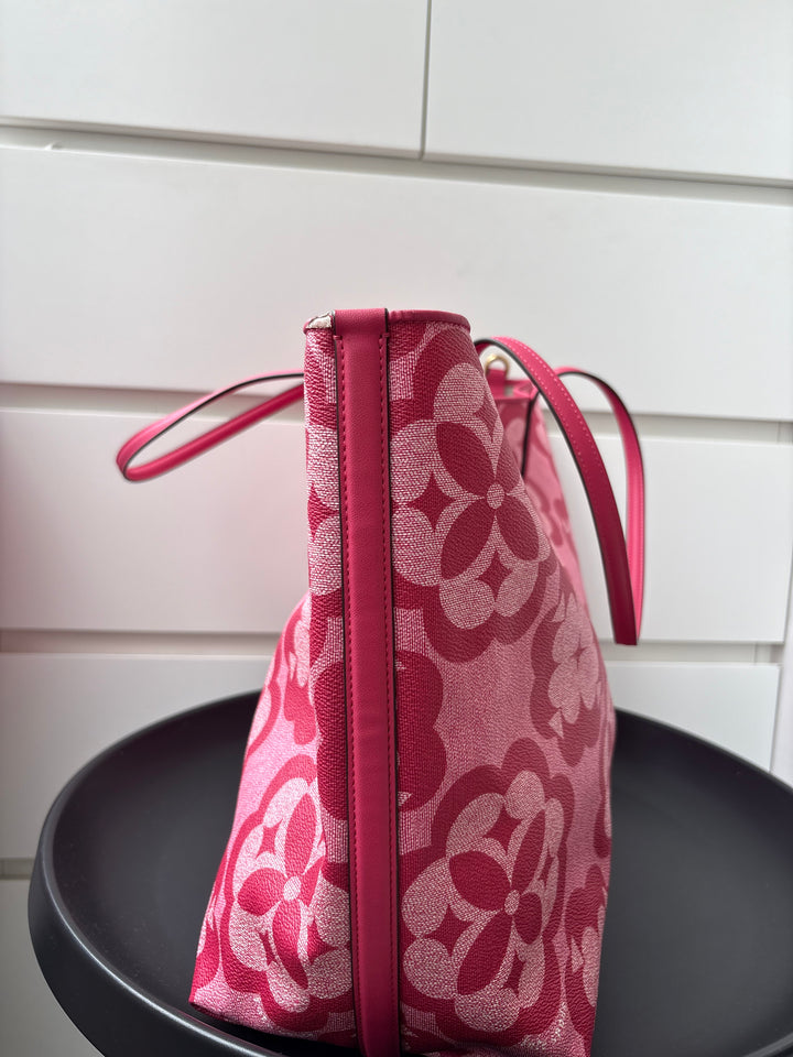 Kate Spade Oversized Spade Flower Monogram Coated Canvas Sutton Large Tote