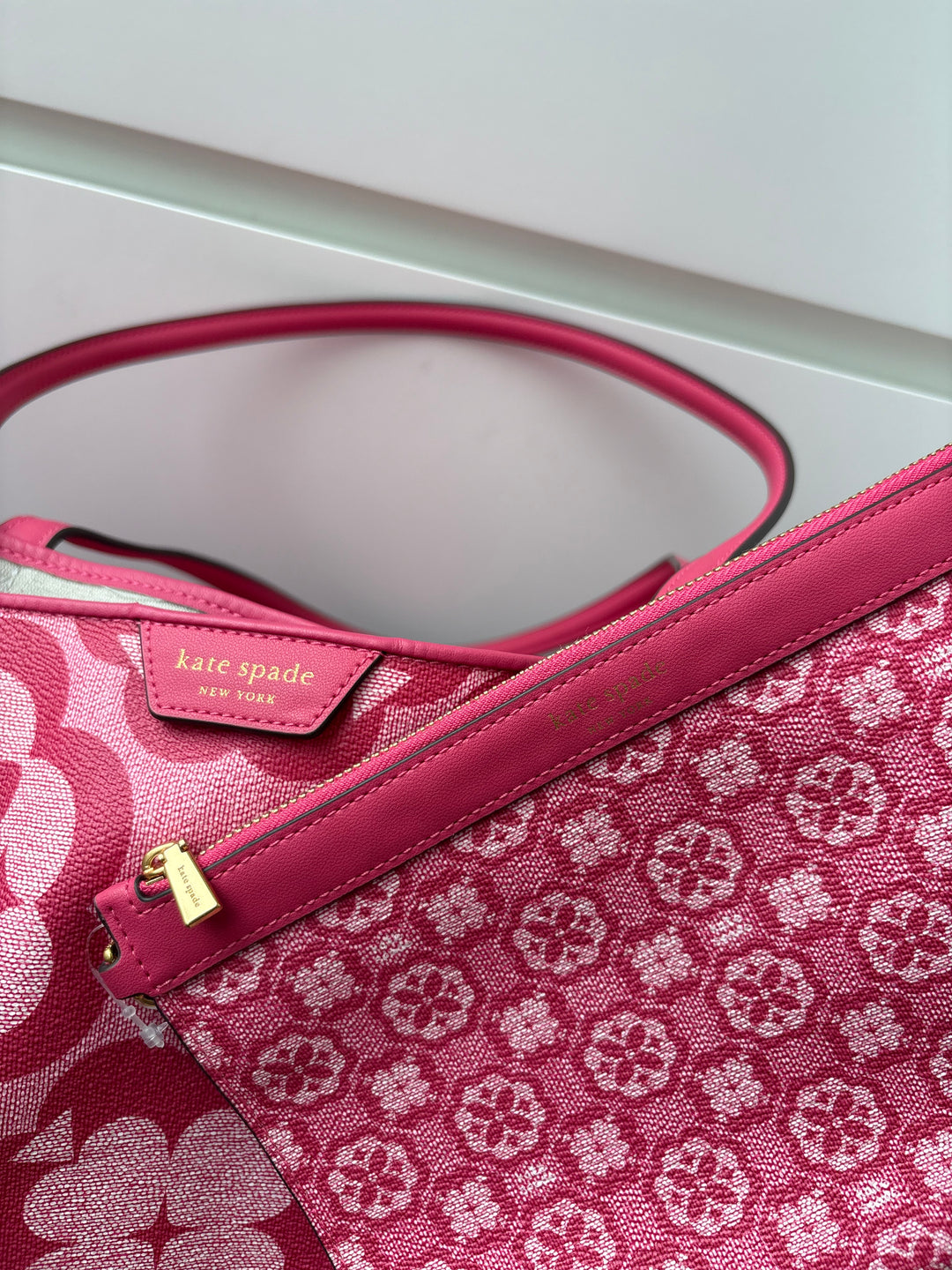 Kate Spade Oversized Spade Flower Monogram Coated Canvas Sutton Large Tote